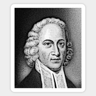 Jonathan Edwards Black And White Portrait | Jonathan Edwards Artwork 2 Magnet